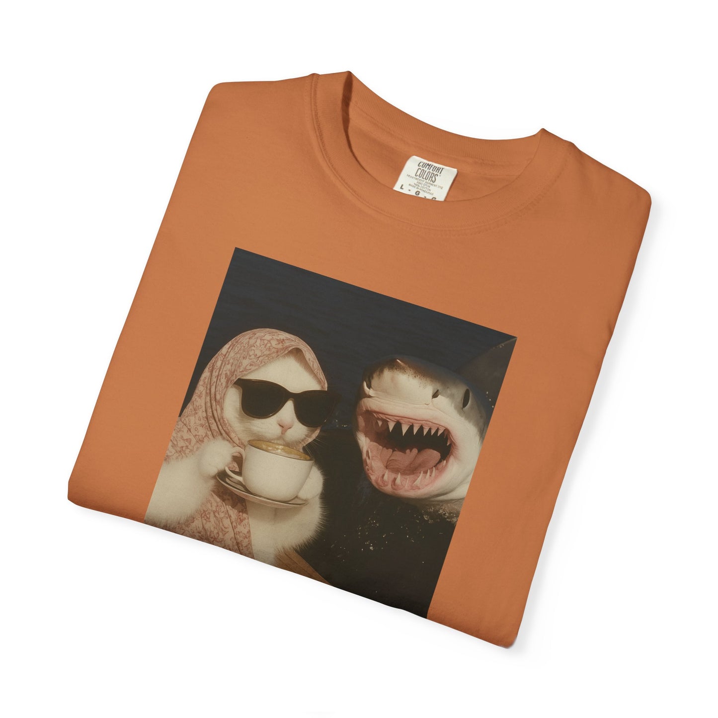 Unbothered Cat & Shark