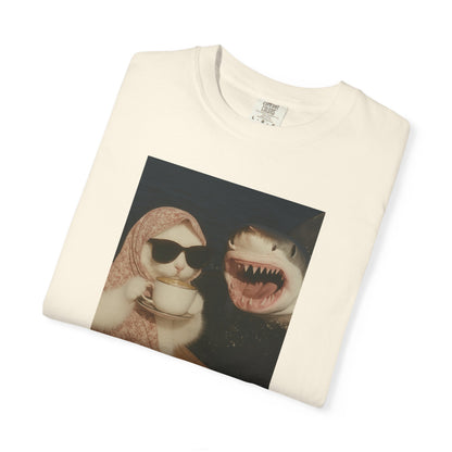 Unbothered Cat & Shark