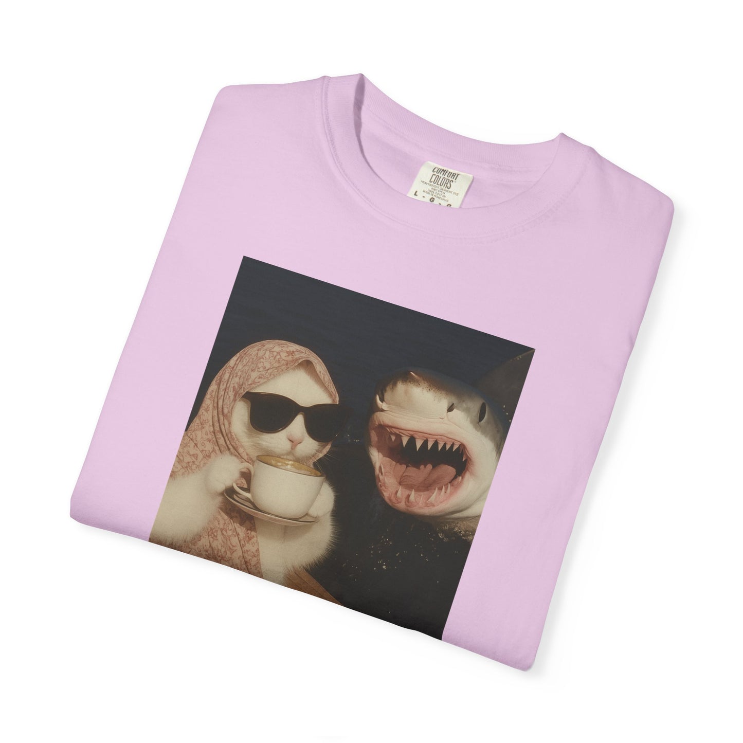 Unbothered Cat & Shark