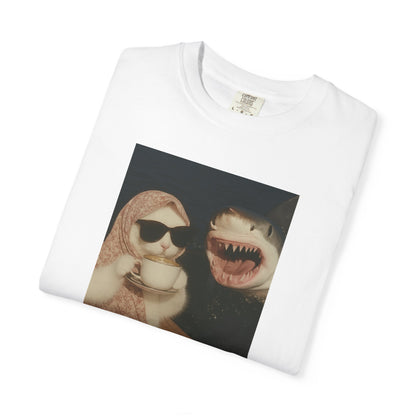 Unbothered Cat & Shark
