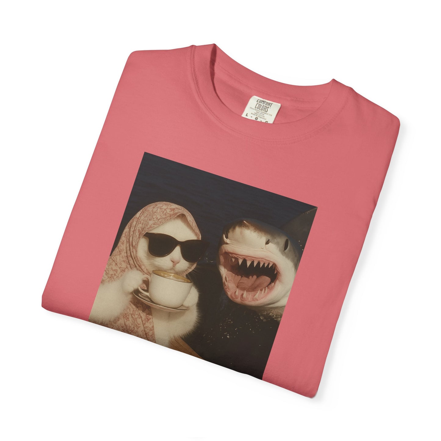 Unbothered Cat & Shark