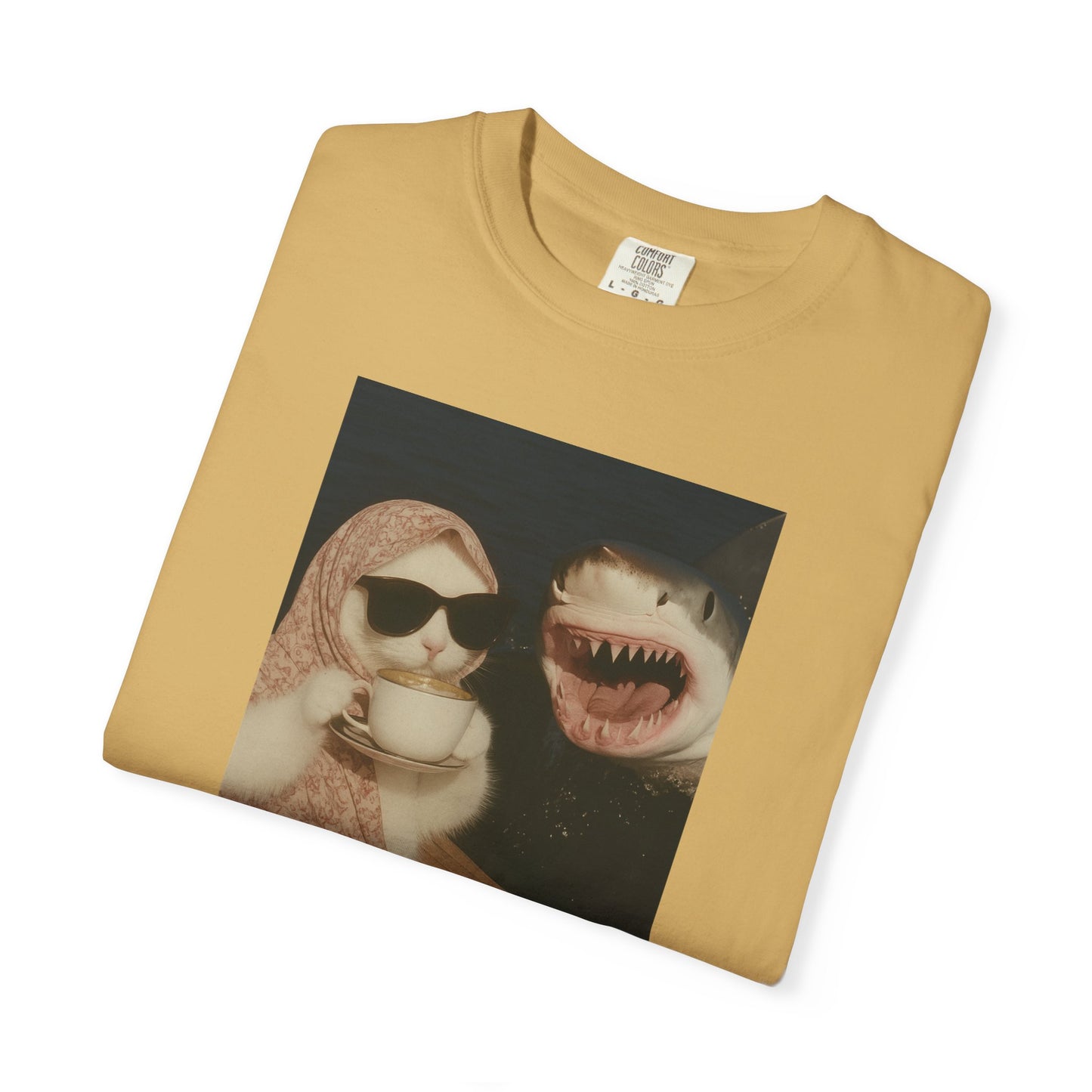 Unbothered Cat & Shark