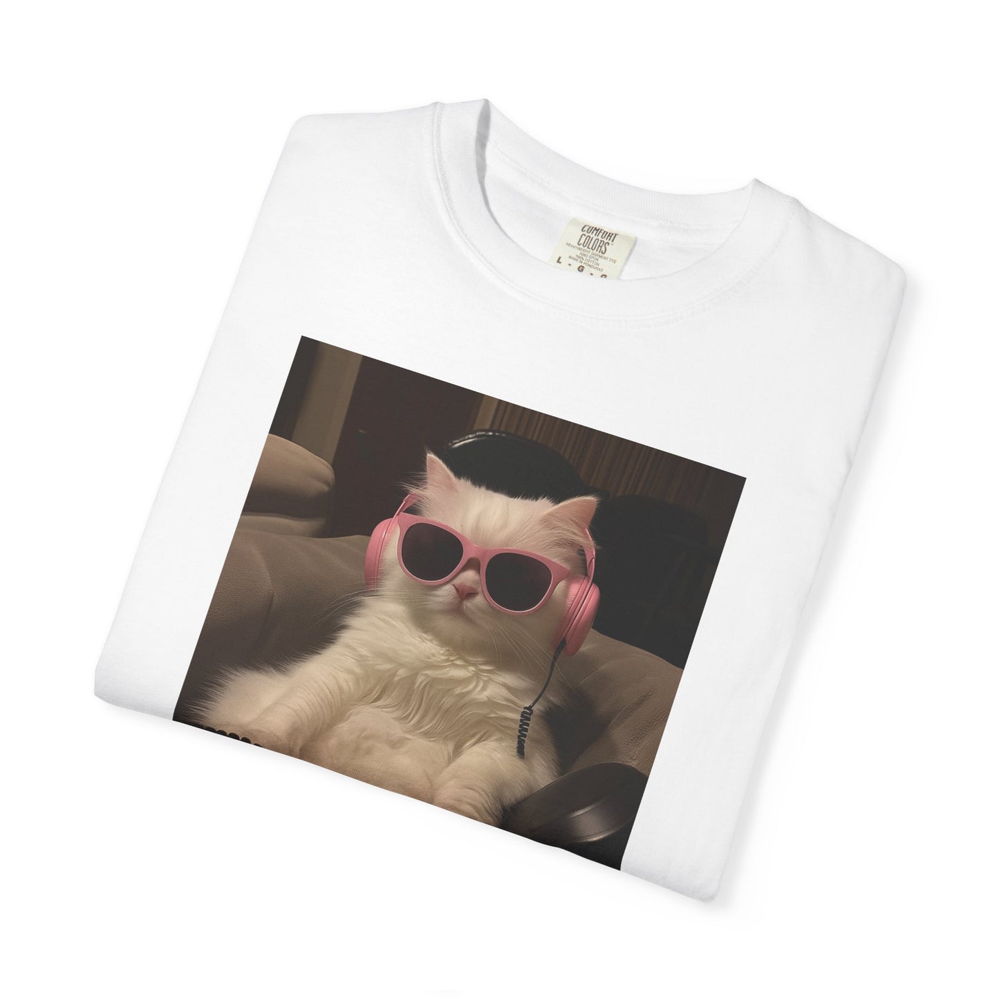 Lo-Fi Vibes Cat Graphic
