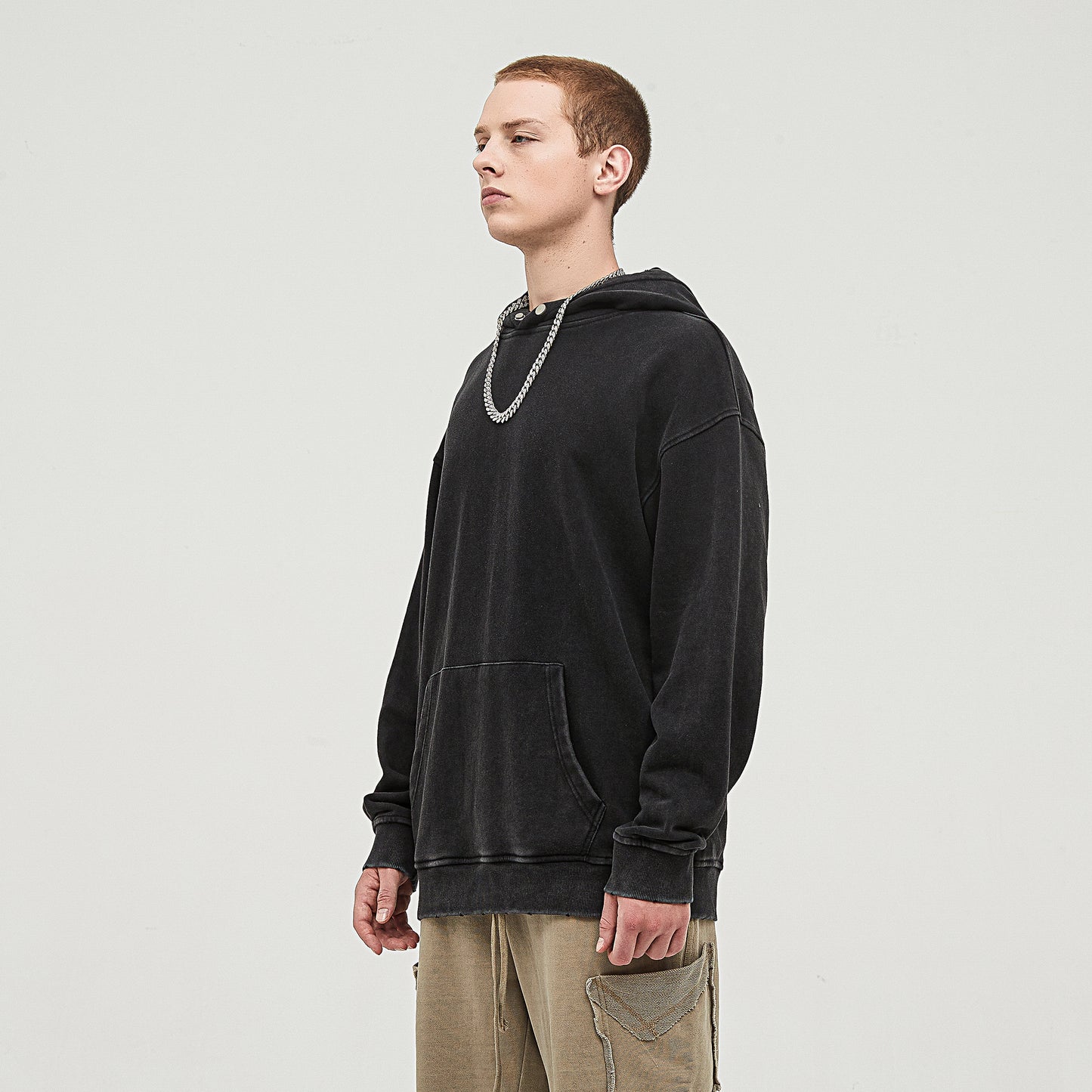 Streetwise Snap Collar Hoodie