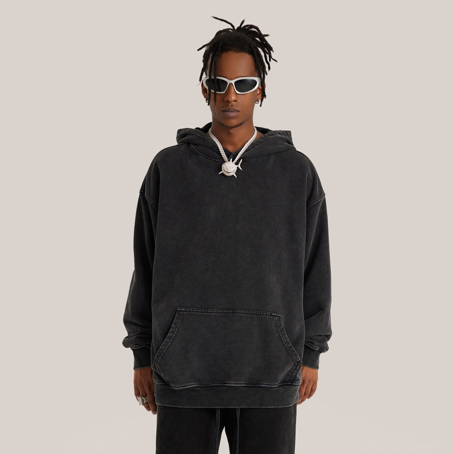 Heavyweight Oversized Retro Hoodie