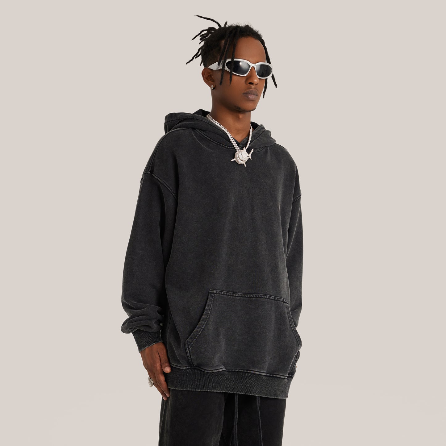 Heavyweight Oversized Retro Hoodie