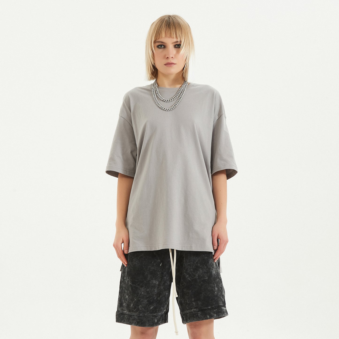 Slit Hem EarthTone Tee