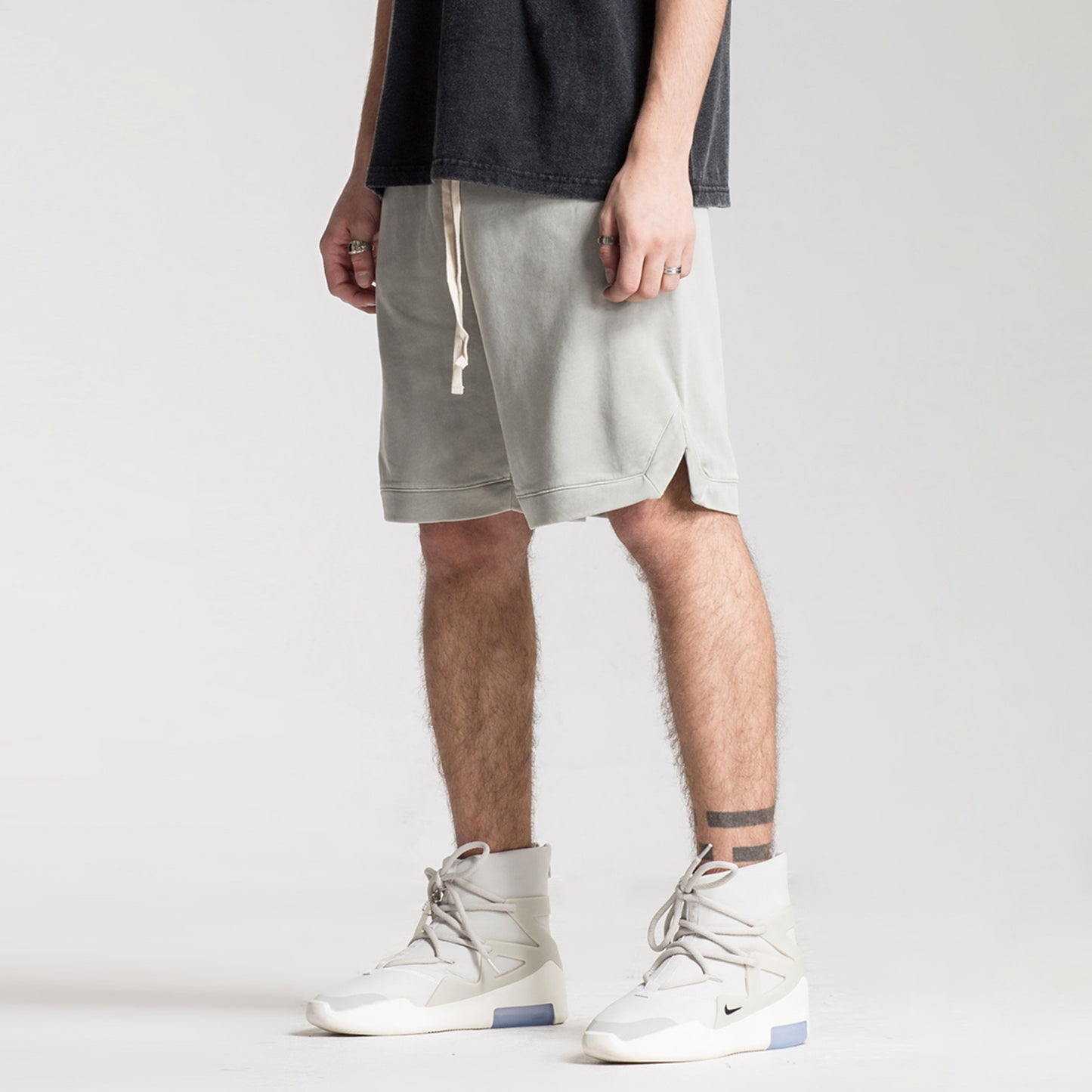 SunChill Clipped Hem Sweatshorts