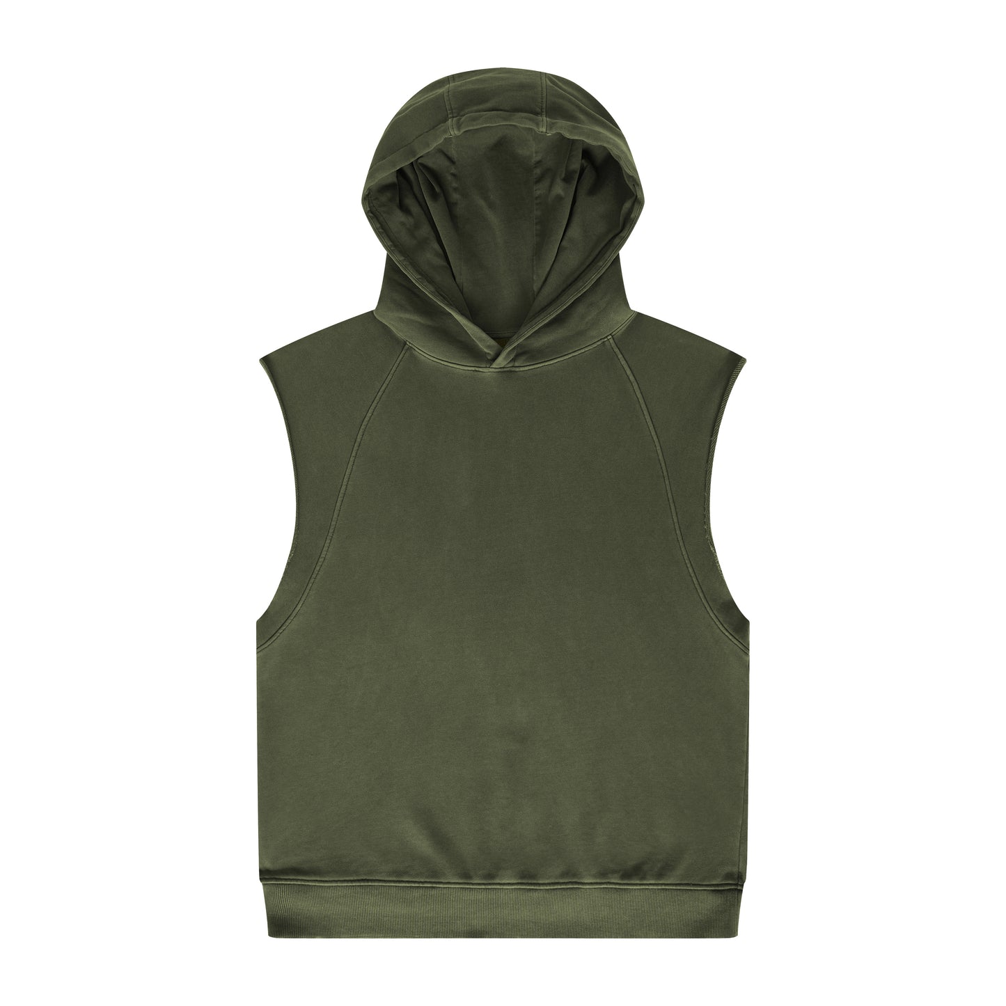 Oversized Vintage Sleeveless Hoodie