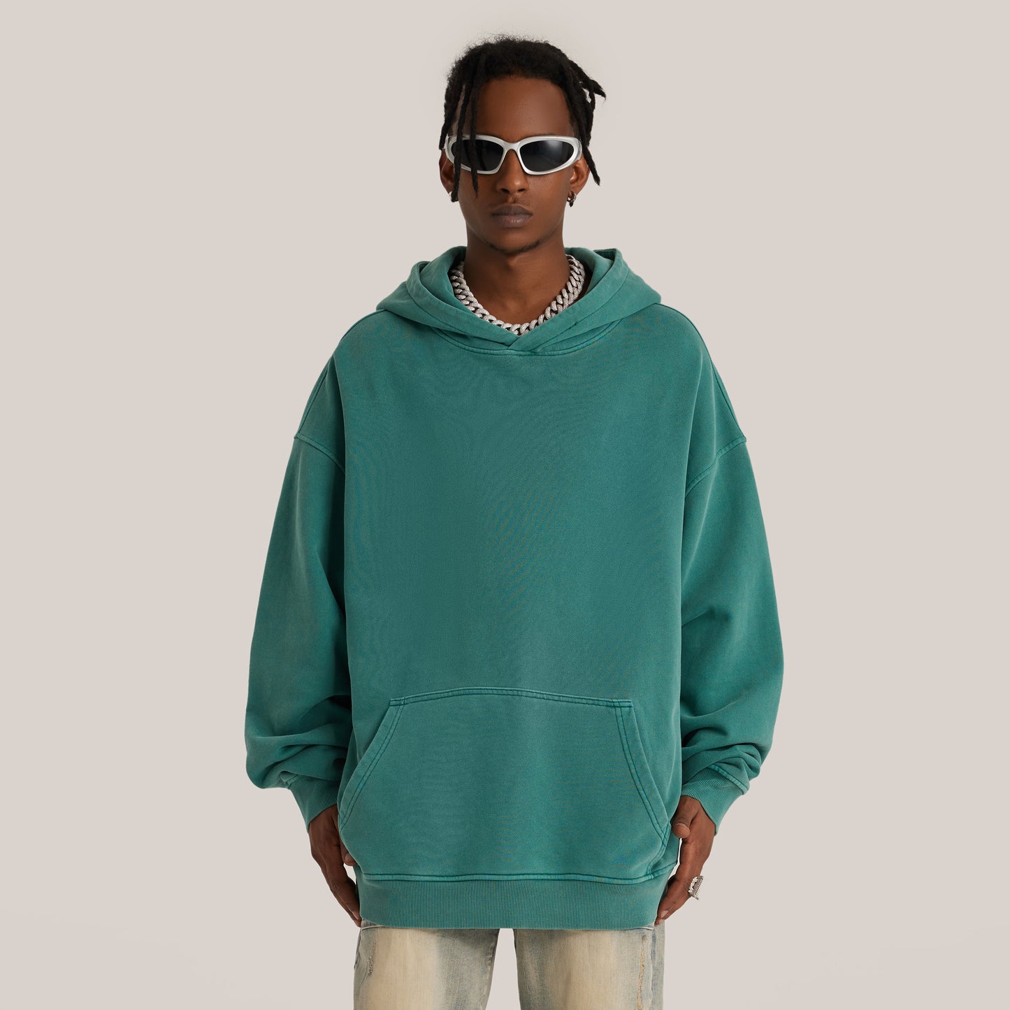 Heavyweight Oversized Retro Hoodie