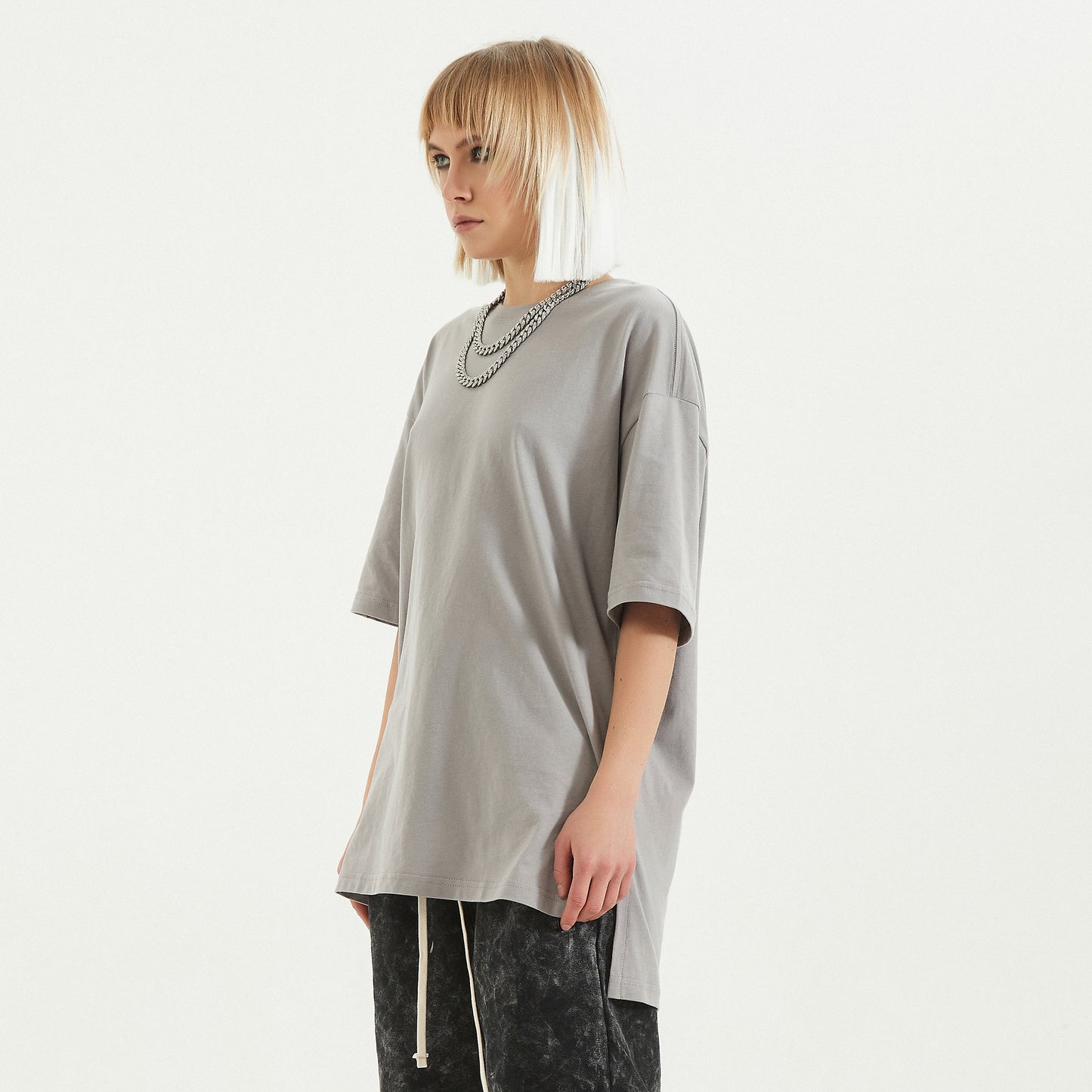 Slit Hem EarthTone Tee