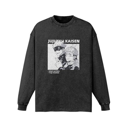 JJK Gojo & Itadori Vintage Long Sleeve