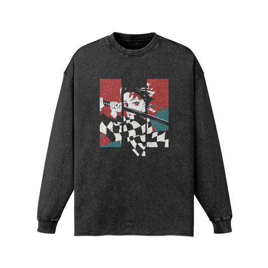 Tanjiro Kamado Vintage Long Sleeve