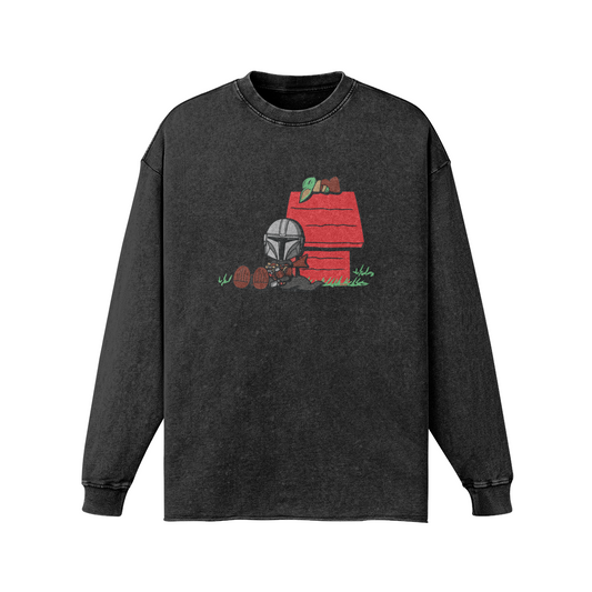 Mandalorian Snoopy Vintage Long Sleeve