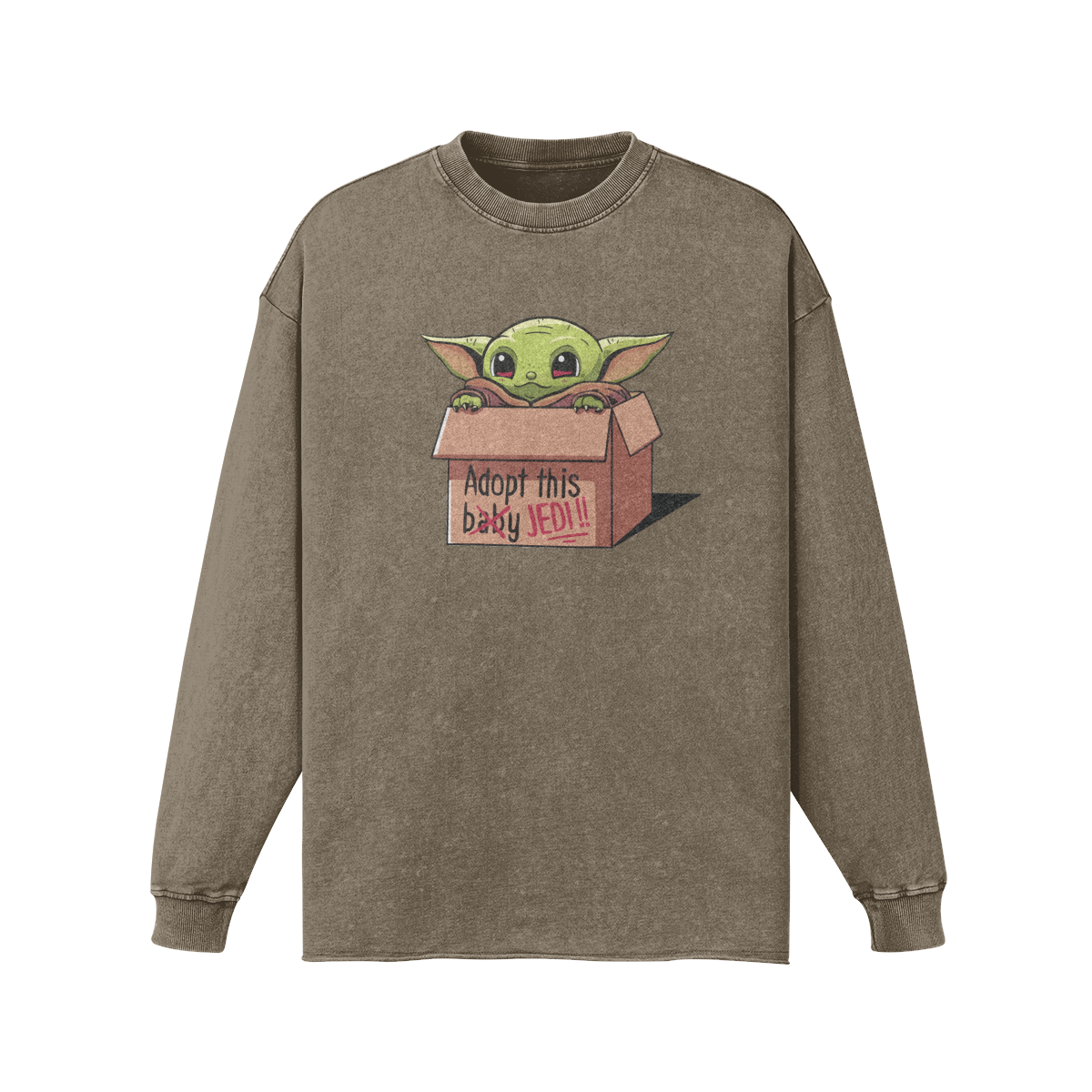 Adopt Baby Yoda Vintage Long Sleeve