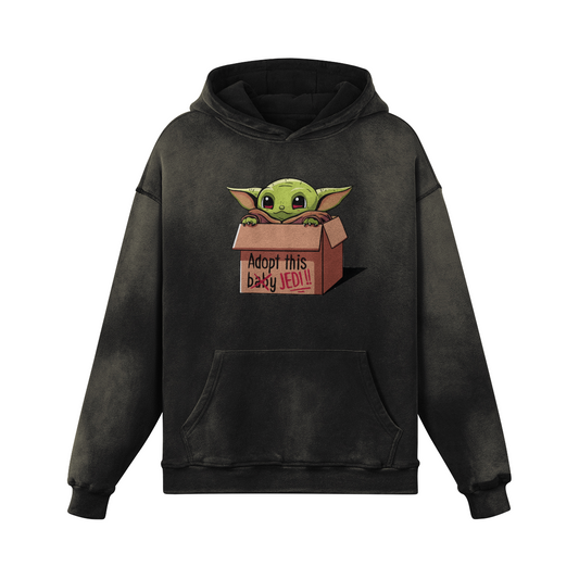 Adopt Baby Yoda Vintage Hoodie