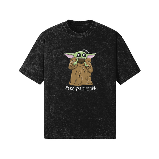 Baby Yoda Raw Vintage Tee