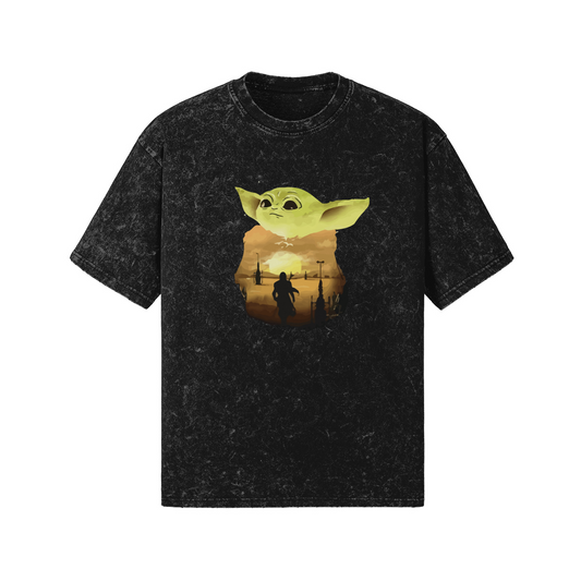 Baby Yoda v2 Raw Vintage Tee