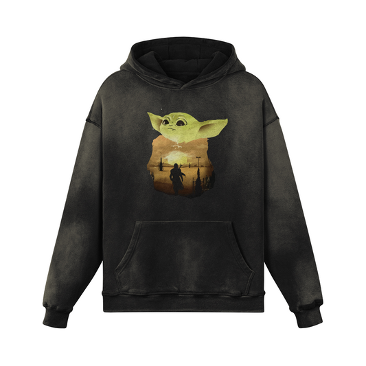 Baby Yoda v2 Vintage Hoodie