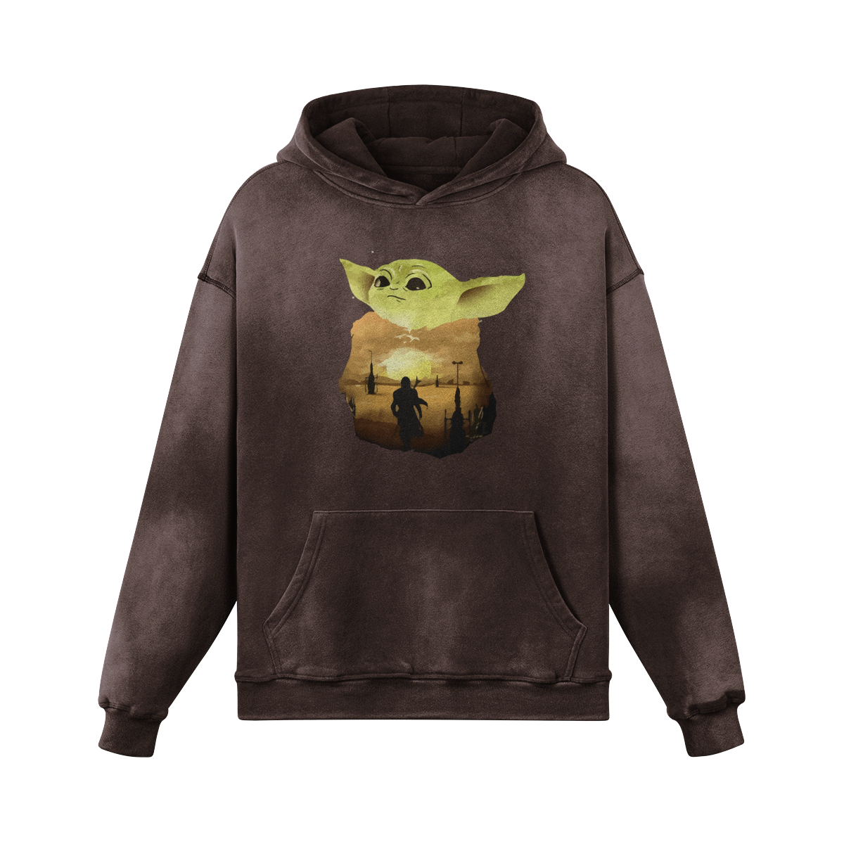 Baby Yoda v2 Vintage Hoodie