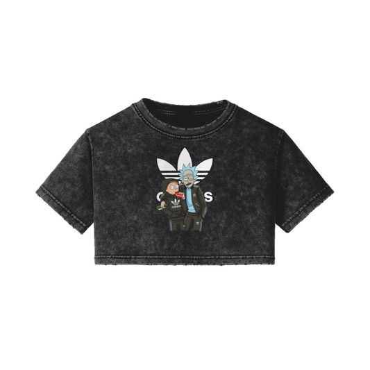 Rick & Morty Adidas Vintage Cropped Tee