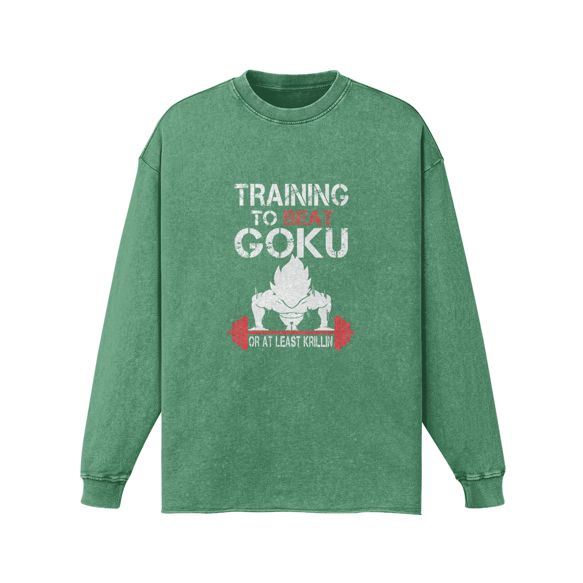 Training To Beat Goku Vintage Long Sleeve