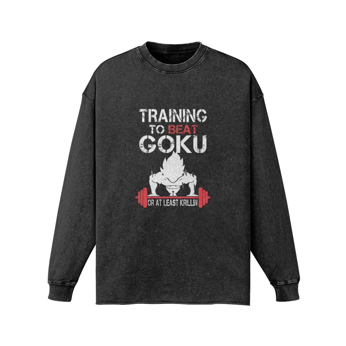 Training To Beat Goku Vintage Long Sleeve