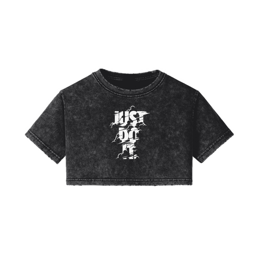 Just Do It Vintage Cropped Tee