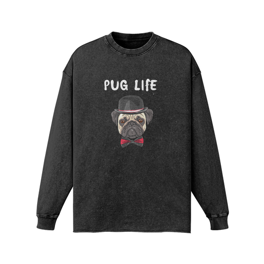 Pug Life Vintage Long Sleeve