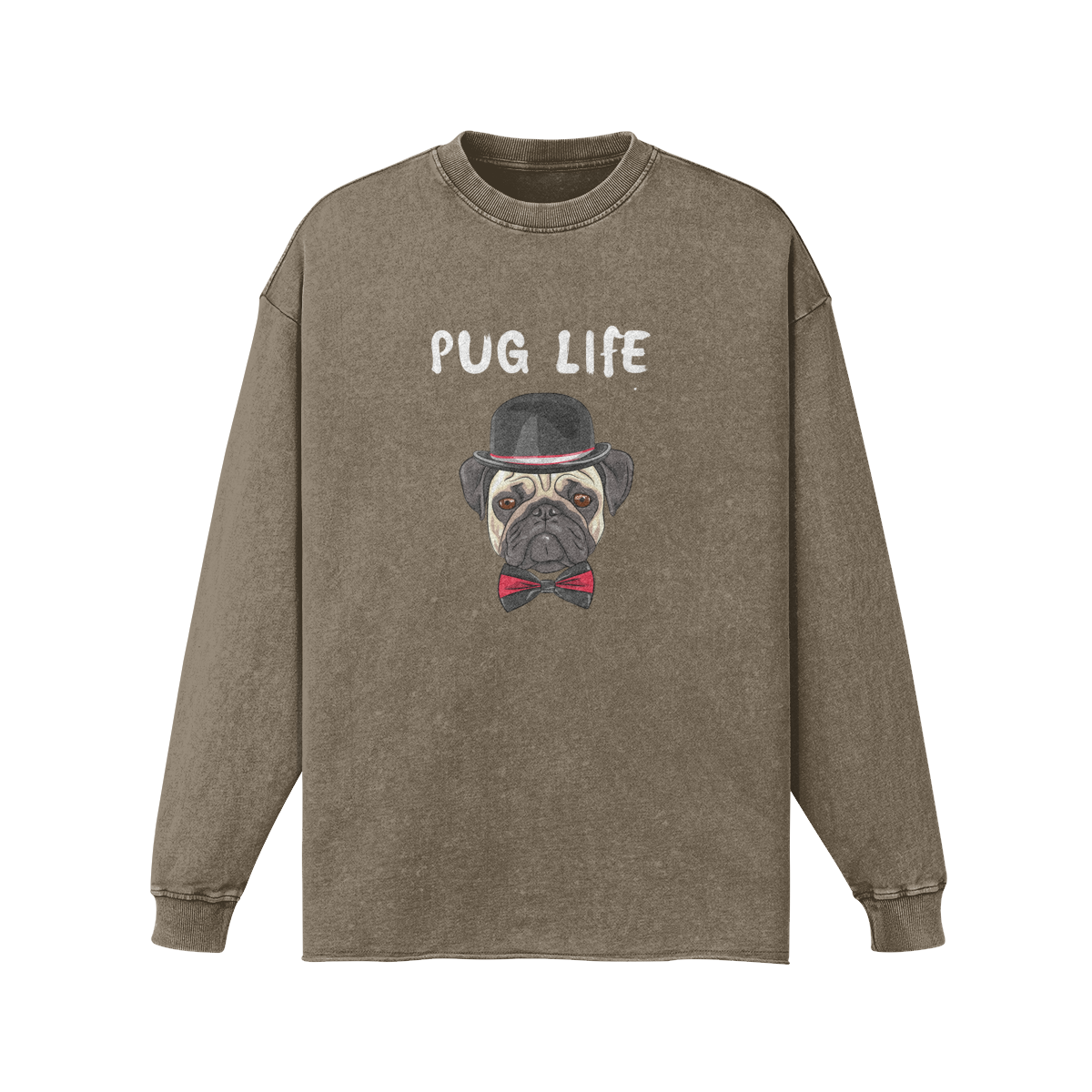 Pug Life Vintage Long Sleeve