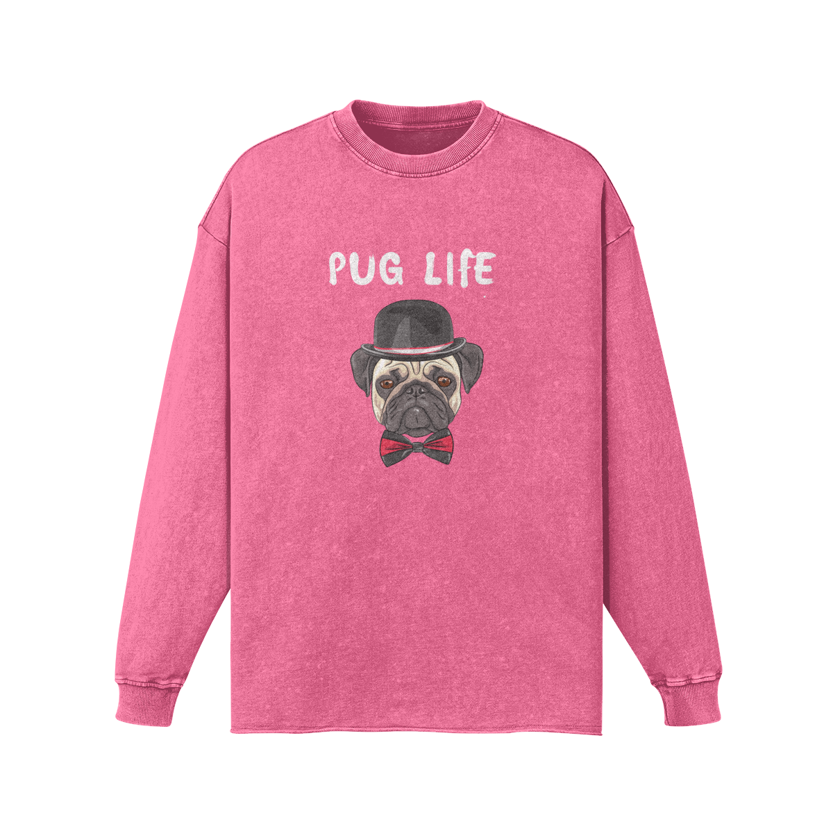 Pug Life Vintage Long Sleeve