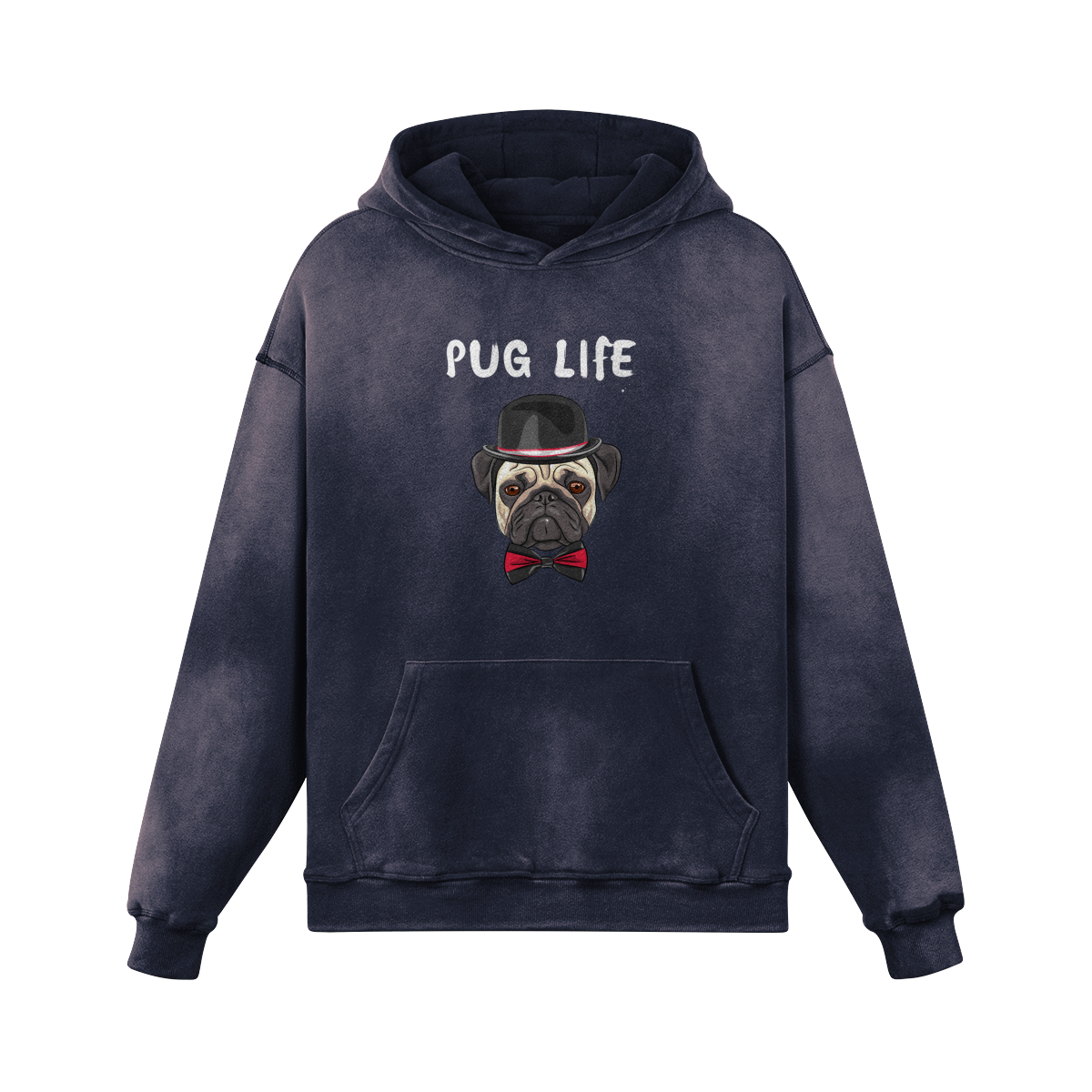 Pug Life Vintage Hoodie