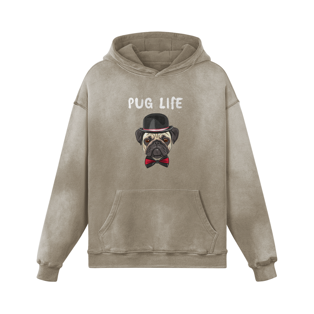 Pug Life Vintage Hoodie